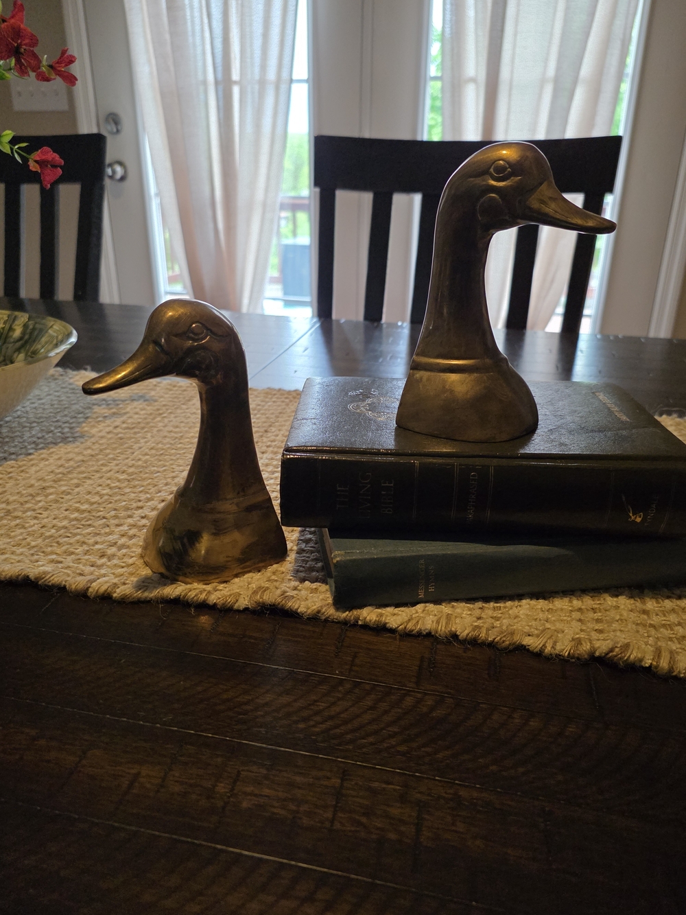 Vintage Duck Head Bookends